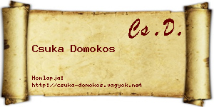Csuka Domokos névjegykártya