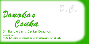 domokos csuka business card